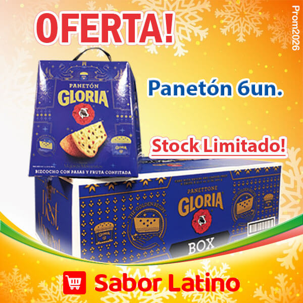 Nat2026-Prod01-pan6web PANETON CAJA X 6Unid GLORIA 900g - Imagen 1