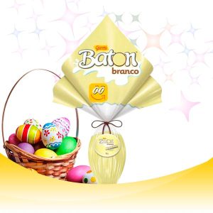 OVO PASCOA BATON BRANCO GAROTO 185g