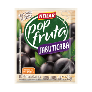 SUCO EM PO JABUTICABA NEILAR POPFRUTA 25g