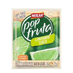 SUCO EM PO LIMONADA SUICA NEILAR POPFRUTA 25g