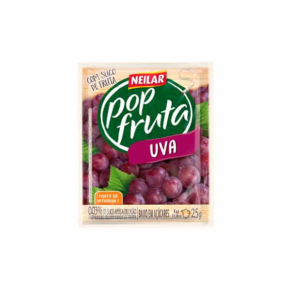 3152 SUCO EM PO UVA NEILAR POPFRUTA 25g - Imagen 1